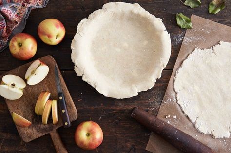 Gluten-Free Classic Double Pie Crust Recipe | King Arthur Baking: A buttery, tender pie crust that's easy to handle and rolls out beautifully. Double Pie Crust Recipe, Double Pie Crust, Perfect Pie Crust Recipe, Decorative Pie Crust, King Arthur Gluten Free, Gluten Free Pie Crust, Pie Baking, King Arthur Baking, Perfect Pie Crust