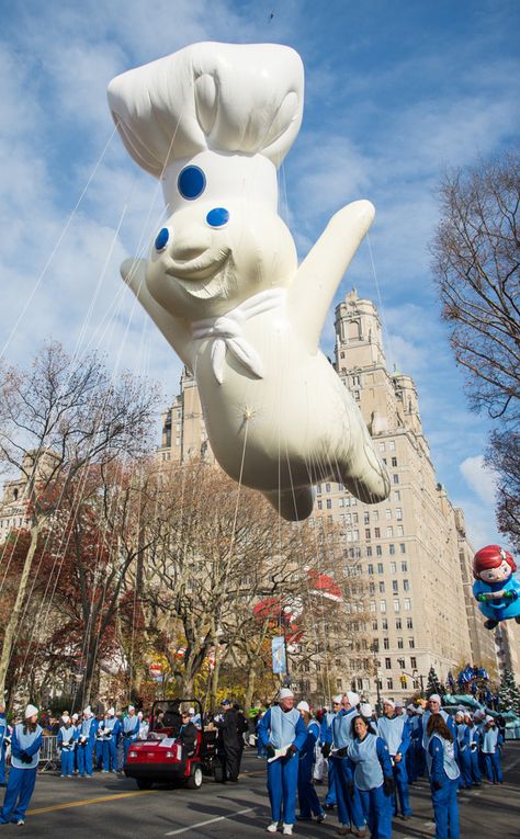 Pillsbury Doughboy from Macy's Thanksgiving Day Parade 2015  Hee-hee! Celebrity Thanksgiving, Macys Thanksgiving Day Parade, Macy's Day Parade, Macys Thanksgiving Parade, Battle Tops, Macy’s Thanksgiving Day Parade, Macys Parade, Pillsbury Doughboy, Santa And Mrs Claus