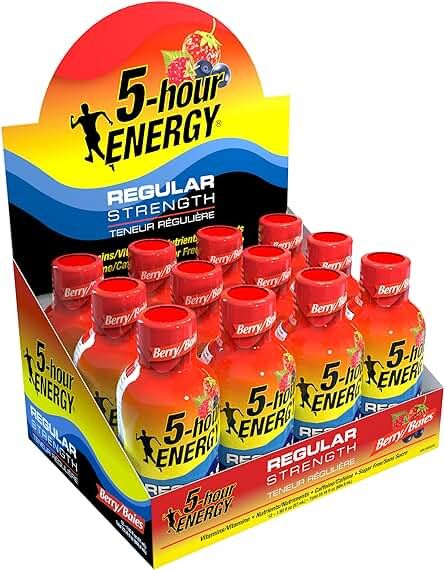 Amazon.ca : Vitamin Energy Extra Strength Energy Drink Shots | Natural Nutrients to Energize 5 Hour Energy, Mental Focus, Drinks Design, Vitamin B, Amino Acids, Energy Drinks, Vitamins, Energy, Things To Come