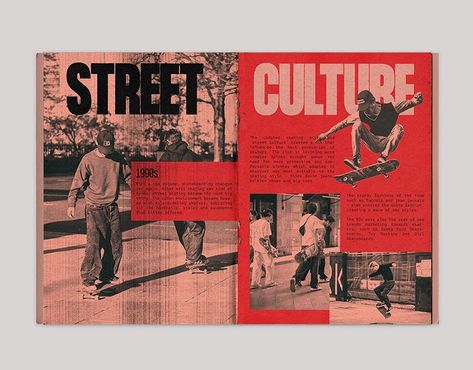 Skate Fashion History - Zine :: Behance Skate Fashion, Branding Behance, Zine Design, Design Brochure, Skate Style, Publication Design, Graphic Design Layouts, Editorial Layout, Interaction Design