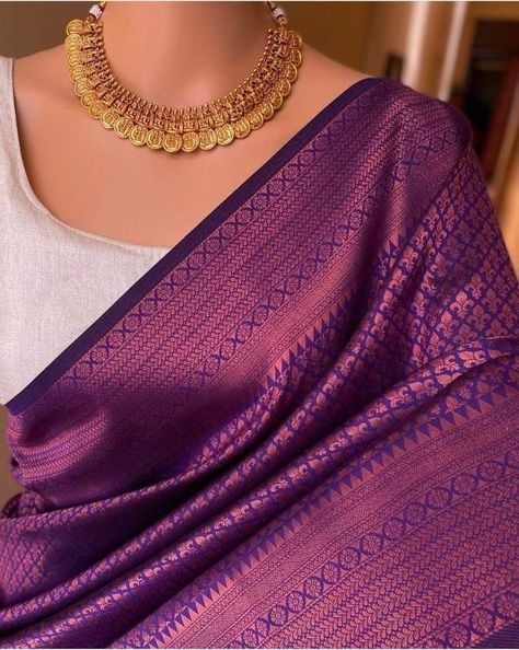 Best Quality | Just Click Visit Button For Buy This Saree | WhatsApp 918200154736, 919726286889 | Slightly Color Variation Due To Lighting & Flash | Shipping Free India Cash On Delivery INDIA || fabric :- Soft Silk Saree #diwali #india #festival #happydiwali #love #diwaligifts #diwalidecorations #diwalidecor #instagram #diwalivibes #bhfyp #fashion #instagood #homedecor #mumbai #photography #festiveseason Traditional Saree With Contrast Blouse, Brocade Saree, Simple Saree Designs, Fancy Sarees Party Wear, Simple Sarees, Purple Saree, Saree Designs Party Wear, Indian Fashion Saree, Traditional Indian Outfits