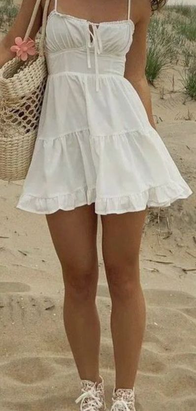 Not my pic! super cute with link! #summer #coconutgirl #bikini #dresses #dress #white #ad #affiliate Beachy Summer Outfits, Backless Short Dress, Women Dresses Casual Summer, Body Hugging Dress, Black Attire, Amazon Clothes, Special Clothes, Cute Spring Outfits, Trendy Fall Outfits