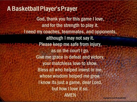 Athletes Prayer, Christian Basketball, Basketball Quotes Inspirational, Basketball Decor, Football Fitness, Christian Athletes, Basketball Ideas, Basketball Motivation, Basketball Decorations