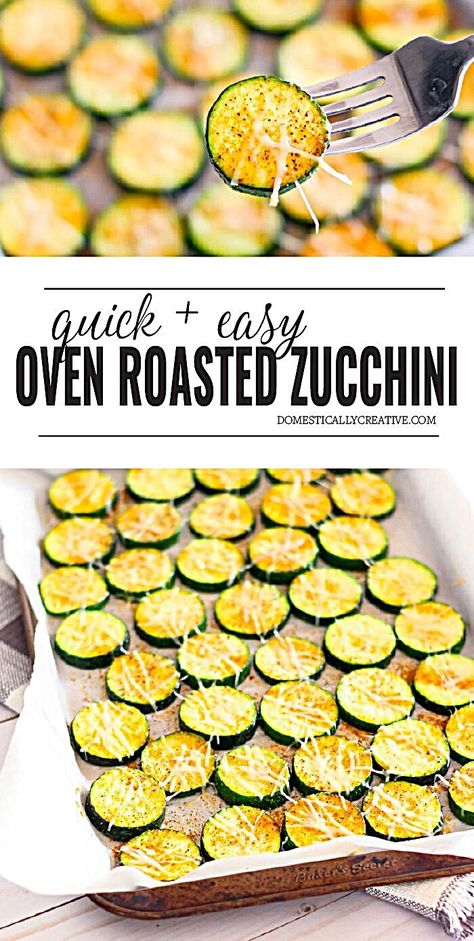 Roasted Zucchini Recipes, Zucchini Roasted, Oven Roasted Zucchini, Zucchini Dinner Recipes, Cook Zucchini, Zucchini And Squash, Zucchini Recipes Baked, Zucchini Side Dishes, Zucchini Recipes Healthy