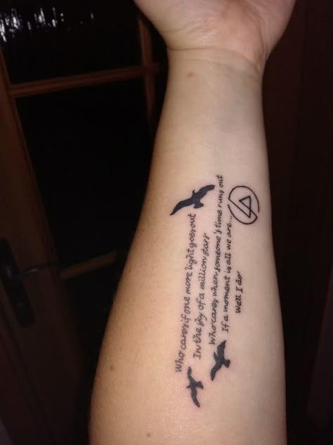 One more light tattoo One More Light Tattoo Linkin Park, One More Light Tattoo, Let Your Light Shine Tattoo, Shine Tattoo Ideas, Linkin Park Tattoo Ideas, Chester Tattoo, Linkin Park Tattoo, Shine Tattoo, Lightbulb Tattoo