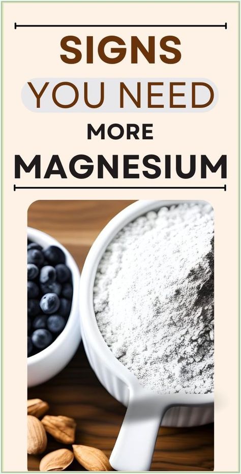 Important Signs You Immediately Need More Magnesium (And How To Get It) Magnesium Deficiency Symptoms, Magnesium Powder, Best Magnesium, Low Magnesium, Turmeric Mask, Magnesium Rich Foods, Magnesium Spray, What Is Health, Magnesium Benefits