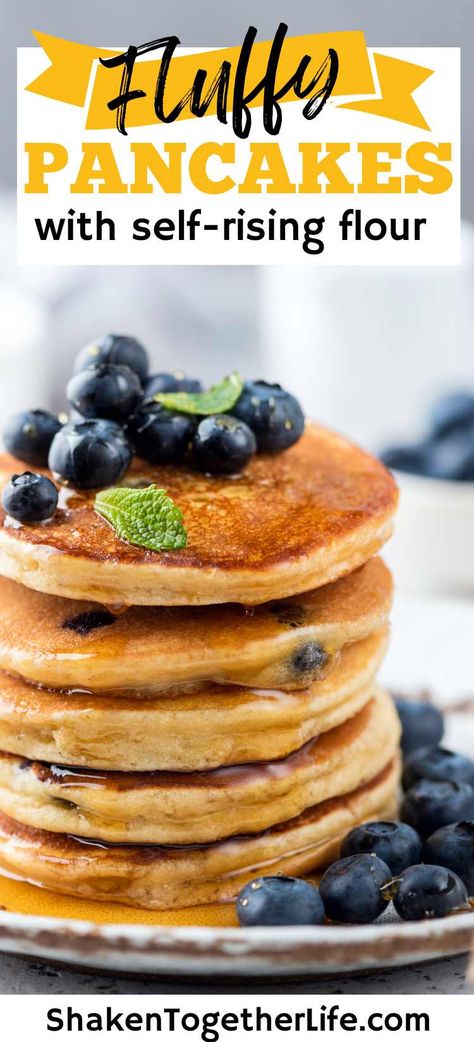 Self Rising Pancakes Recipe, Pancake Recipe Easy Self Rising Flour, What To Do With Self Rising Flour, Self Raising Flour Pancakes, Pancakes With Self Rising Flour Recipes, Pancakes Recipe Self Rising Flour, Homemade Pancakes With Self Rising Flour, Pancakes With Cake Flour, Self Rising Flour Pancakes Recipes