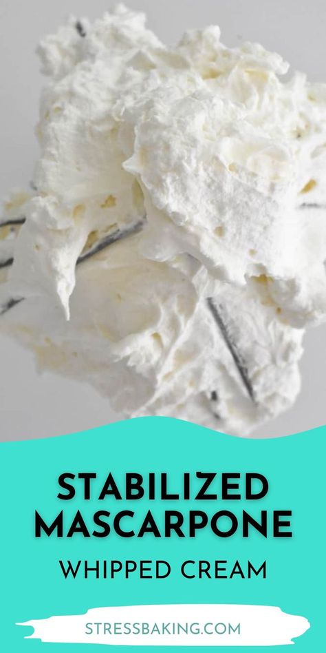 Whipped Cream Mascarpone Frosting, Whipped Mascarpone Frosting, Whipped Cream With Mascarpone, Elegant Whipped Cream Cake Design, Mascarpone Whipped Cream Frosting, Marscapone Cream Cheese Frosting Recipe, Berry Whipped Cream Cake, Mascarpone Frosting Cake, Mascarpone Cream Cheese Frosting