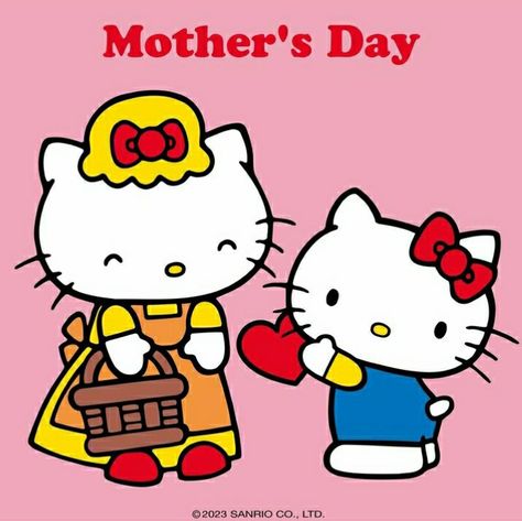 hellokittyeu instagram Mothers Day Drawings, Hello Kitty Crafts, Hello Kitty Friends, Colored Pencil Artwork, My Melody Kuromi, Hello Kitty My Melody, Hello Kitty Wallpaper, My Melody, Be Kind To Yourself