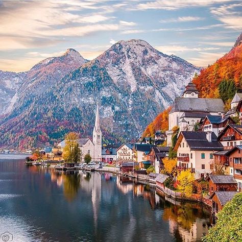 Hallstatt, Austria. Simply beautiful! ❤️😍 🔹 Photo credits: @mikecleggphoto 🔹 Hashtag #worldtravelbook 🌍 to be featured. 🔹 Follow my personal account @sharqawii 🙃 🔹 Add worldtravelbook 👈 on Snapchat! Mountain Love, Hallstatt Austria, Photography Location, Earth Pictures, Adventure Travel Explore, Wonderful Picture, Location Photography, Beautiful Places In The World, Best Vacations