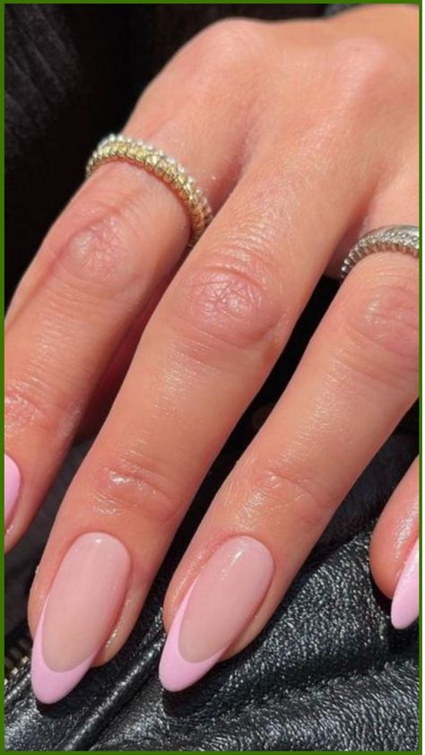 Natural Pink Nail Ideas 2024 Ballet Pink French Nails, French Manicure Rose, Subtle Pink Nails, French Pink Tip Nails, Bridesmaid Nails Pink, Pink French Nail Designs, Cyprus Nails, Colorful French Manicure, French Manicure Pink