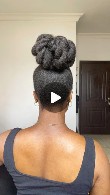 Eveh || Natural Hair Guru on Instagram: "No need for gel or heat. SAVE THIS HAIR STYLE FOR LATER📌 - #naturalhair #updo #topknot #highbun #noheathairstyles #nogelhairstyles #4chairstyles #hairgrowthjourney #bighairbigdreams #naturalhairstyles #updostyles #kinkynaturalhair" Natural 4c Hairstyles Ideas Short Hair Updo, 4c Natural Hairstyles No Gel, Natural Hair Styles No Gel, No Gel 4c Hairstyles, Styling Gel Hairstyles For Black Hair, Natural Hair Bun Styles Updo, 4c Hair Updo, How To Style 4c Natural Hair, No Gel Hairstyles Natural Hair