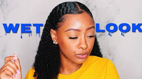 Wet Look Natural Hair, Defined Curls Natural Hair, Roller Set Natural Hair, Natural Hair Color Brown, Braid Out Natural Hair, Loc Method Natural Hair, Mini Twists Natural Hair, Type 4 Natural Hair, The Wet Look