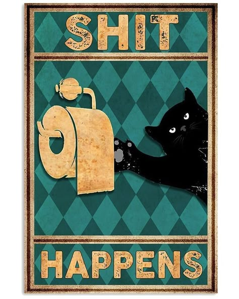 Toilet Upgrade, Image Chat, Poster Store, Cat Illustrations, Cat Posters, Cat Sitting, Canvas Wall Decor, Cool Posters, Vintage Poster