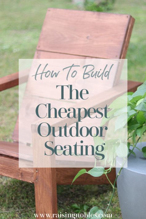 Modern Adirondack Chair Plans, Modern Adirondack Chairs, Adirondak Chairs, Outdoor Chairs Diy, Backyard Chairs, Adirondack Chairs Diy, Diy Outdoor Seating, Diy Furniture Building, Modern Adirondack Chair