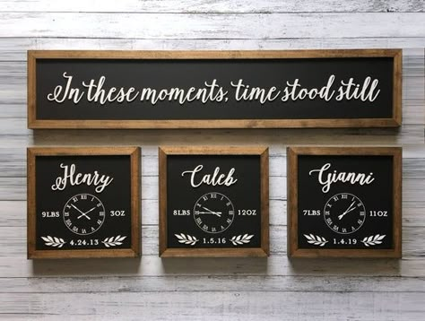 Diy Farmhouse Decoration, Personalized Gallery Wall, Photo Walls, Family Wall Decals, Memory Wall, Time Stood Still, Picture Frame Designs, Beautiful Home Designs, Wall Paint Designs