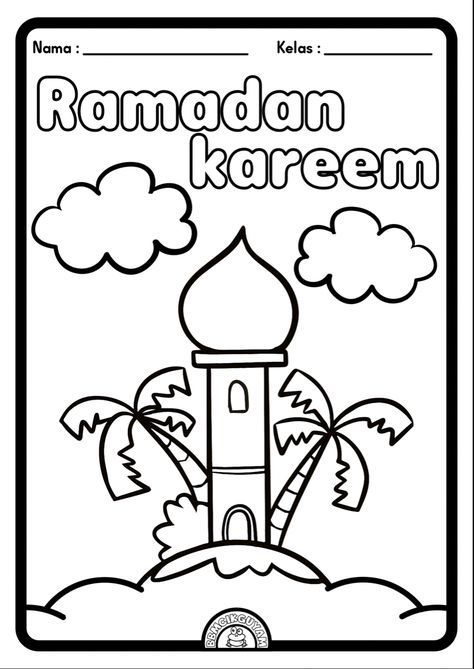 Ramadhan Coloring, Ramadan Preschool, Doctor Craft, Ramadan Theme, Poster Ramadhan, Ramadan Printables, Jungle Theme Classroom, Elsa Coloring Pages, Creative Clips Clipart