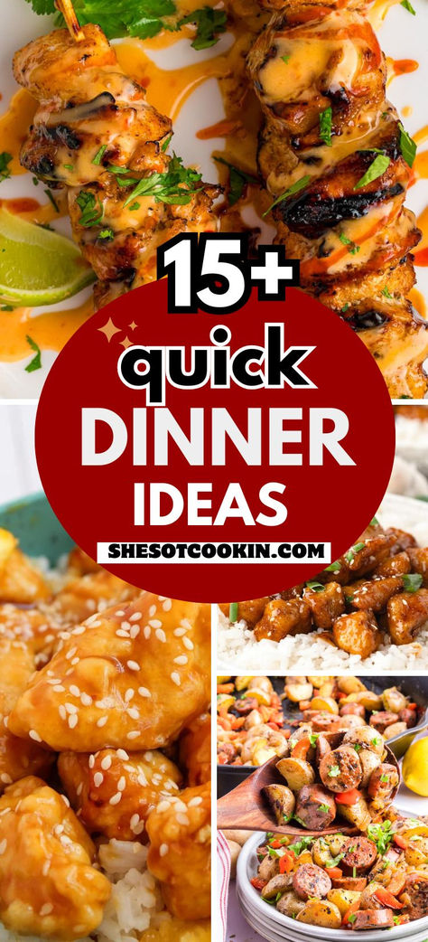 Photo collage of dinner recipes with text overlay. Quick Meal Plans Easy Dinners, Cozy Quick Dinner, Best Meal Ideas, Hunting Dinner Ideas, Quick Dinner Ideas For 2, 4 Serving Meals, Recipes To Make Your Boyfriend, Baking Dinner Recipes, Dinner Ideas Make Ahead