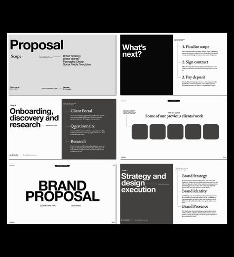 Creative website design Minimalist Proposal Design, Minimalist Document Design, Branding Proposal Presentation, Logo Presentation To Client Layout, Branding Portfolio Layout, Proposal Graphic Design, Client Proposal Design, Minimal Powerpoint Design, Proposal Layout Design