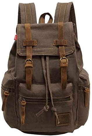 Canvas Rucksack, P.KU.VDSL-AUGUR REIHE Vintage Multifunktionstasche Canvas Schulrucksack Backpack für Herren Damen Outdoor Sports Reise Wandern Bergsteigen (A - Armygrün - Groß): Amazon.de: Koffer, Rucksäcke & Taschen Canvas Duffel Bag, Canvas Rucksack, Vintage Backpacks, Laptop Rucksack, Vintage Canvas, Canvas Backpack, Cute Bags, Men's Backpack, Casual Backpack