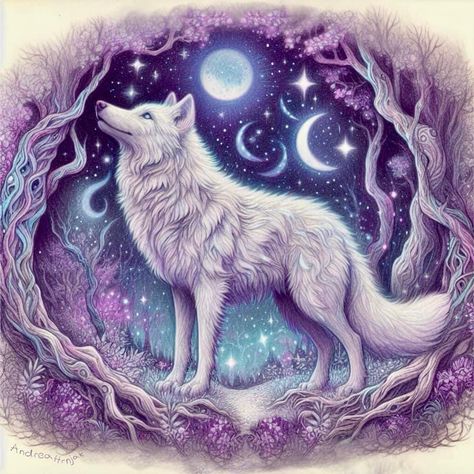 #art#fantasyart#wolf White Wolf Art, Sagittarius Wallpaper, Husky Drawing, Wolf Art Fantasy, Son Tattoos, Wolf Art Print, Nature Art Prints, Wolf Spirit Animal, Animal Art Prints