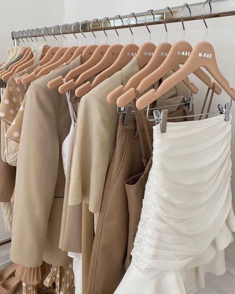 M-KAE on Instagram: “So, in a few days our new collection will launch and we absolutely can’t wait 🙈💖💖” Dress Aesthetic, Tan Dresses, Beige Aesthetic, Brown Aesthetic, Marie Antoinette, Colour Scheme, Clothing Rack, Aesthetic Clothes, Clothing Brand