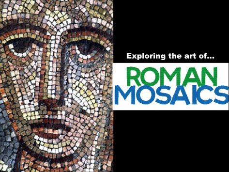 Roman mosaics Ancient Roman Mosaic Art, Ancient Rome Classroom Decor, Roman Mosaic Patterns, Roman Mosaic Art Project, Roman Mosaic Art For Kids, Roman Mosaic Art, Roman Clothes, Roman Mosaics, Rome Art