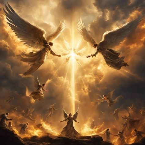 Guardian Angel Pictures, Male Angels, Angel Artwork, Heaven Art, Angel Images, Beautiful Angels Pictures, Angel Warrior, Prophetic Art, Biblical Art