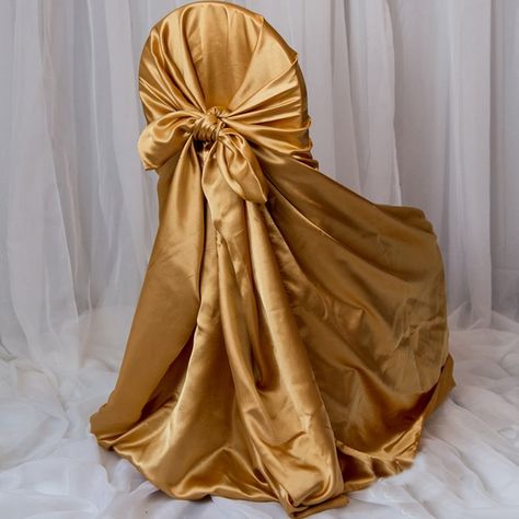 Chair Covers Slipcover, Banquet Chair Covers, Chair Bows, Gold Chair, Spandex Chair Covers, Chair Covers Wedding, Chair Sashes, Table Skirt, Dining Chair Slipcovers