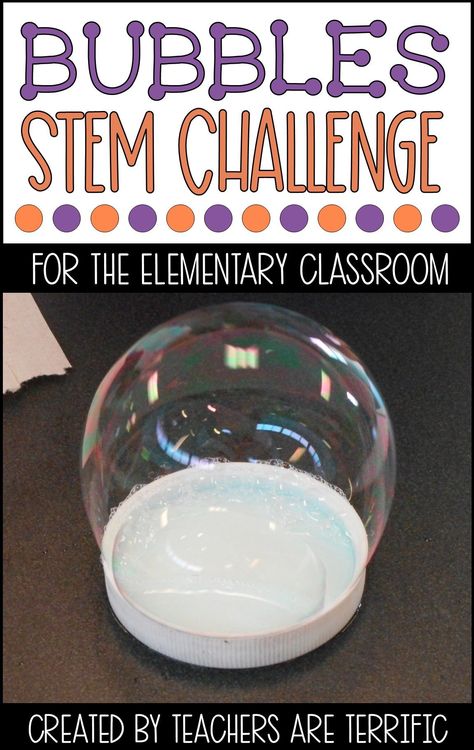 STEM Challenge and experiment- students experiment with tasks using bubble solution. Then they design their own bubble wand. This post will help with tips and the resource has even more. It includes a detailed teacher's guide, photos, a lab sheet, and scoring rubric. #STEM #elementary Bubble Day, Bubble Station, 2023 Classroom, Easy Science Projects, Blow Bubbles, Stem Classes, Stem Elementary, Stem Lab, Bubble Solution