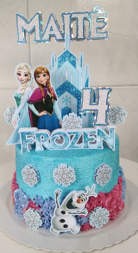 Elsa Frozen Party, Frozen Elsa Cake Topper, Topper Frozen, Elsa Cake Toppers, Pastel Frozen, Frozen Themed Birthday Cake, Bolo Frozen, Frozen Theme Cake, Disney Frozen Birthday Party