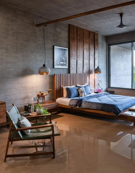 Simple Interior Design Indian, Small House Interior Design Indian, Creative Bedroom Designs, Indian Apartment Interiors, Indian House Interior Design, Interior Design Concrete, Grid Architects, Home Interior Design Indian, Beautiful Bed Designs