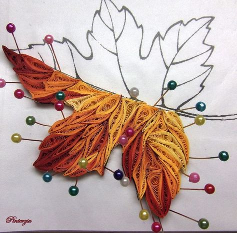 Autumn leaf Quilling Images, Neli Quilling, Arte Quilling, Paper Quilling Tutorial, Paper Quilling For Beginners, Paper Quilling Flowers, Paper Quilling Cards, Origami And Quilling, Paper Quilling Jewelry