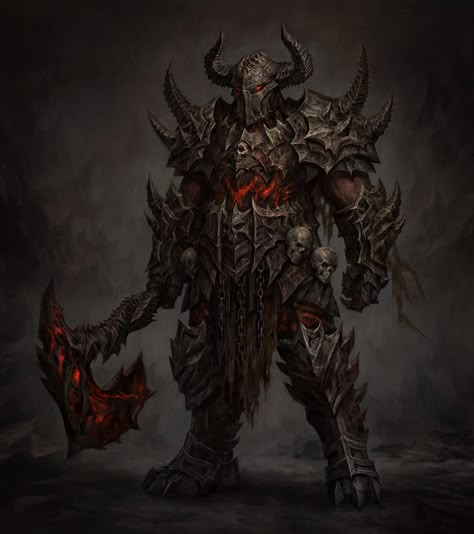 Berserker Character Design, Dark Souls Dnd, Character Backstory, Lucifer Art, Demonic Creatures, Fantasy Enemies, Chaos Warrior, Gothic Setting, Magic Steampunk