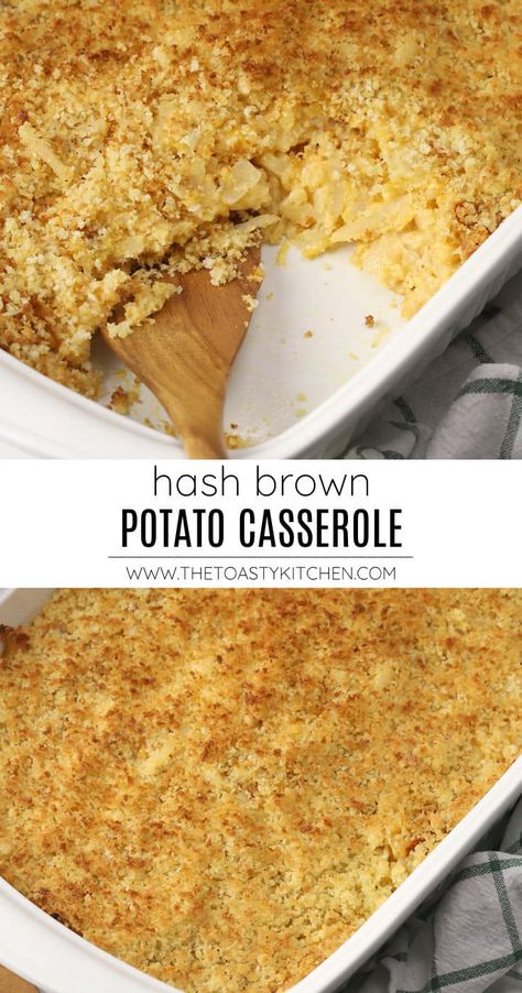 Hashbrown Casserole No Canned Soup, Hash Brown Casserole Easy, Hash Brown Casserole Recipe, Cheesy Potatoes With Hashbrowns, Breakfast Hash Brown Casserole, Copycat Hash Brown Casserole, Potato Casserole Recipes Hash Brown, Cheese Potato Casserole, Thanksgiving Recipes Drinks