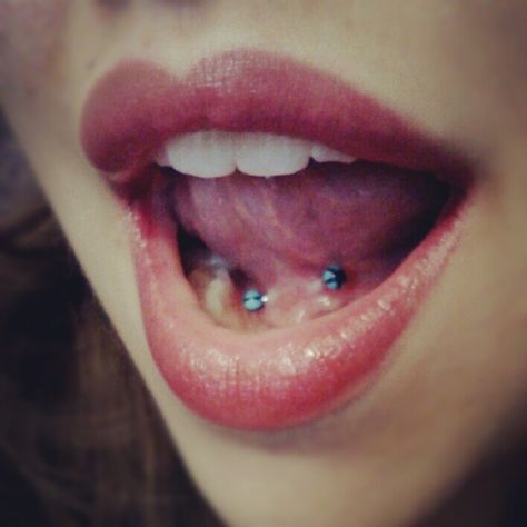 tongue web Tongue Web, Body Peircings, Unusual Piercings, Tongue Web Piercing, Frenulum Piercing, Web Piercing, Wicked Tattoos, Yahoo Answers, Face Piercings