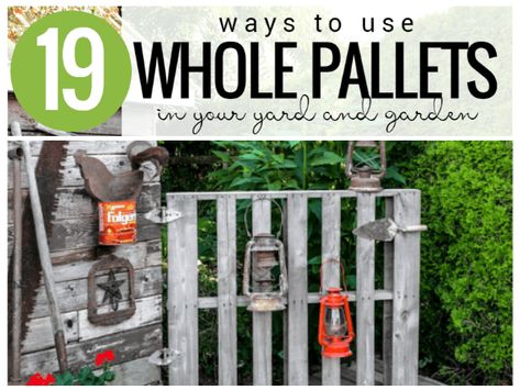 Remodelaholic | 37 Whole Pallet Projects Raised Bed Design, Garden Sitting Area, Vertical Pallet Garden, Pallet Home Decor, Pallet Projects Garden, Diy Wood Pallet Projects, Pallet Projects Easy, Garden Pallet, Garage Garden