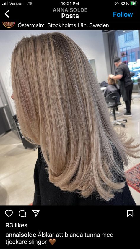 Muted Blonde Balayage, Mushroom Blonde Straight Hair, Neutral Beige Blonde Hair, Dark Blonde Hair Straight, Balayage Blond Beige, Ash Blonde Blowout, 90 Soft Blonde Balayage, 2024 Haircut, Ashy Hair