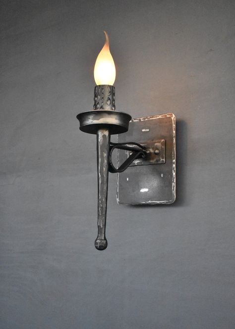 Excited to share the latest addition to my #etsy shop: Rustic Wall Sconce,Medieval Wall Lamp,Gothic Style Light https://etsy.me/3kQdOAE #clear #entryway #gothic #metal #no #none #medievallights #castledecor #cottagedecor Castle Decor, Rustic Wall Sconces, Gothic Metal, Iron Lighting, Gothic Decor, Addams Family, Rustic Wall, Rustic Walls, Beautiful Lamp