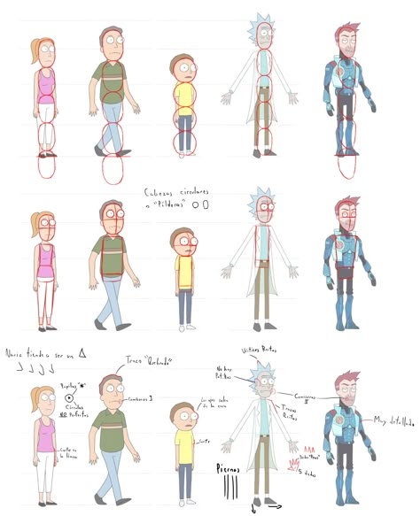 Rick And Morty Characters Design, Rick And Morty Reference, Rick And Morty Concept Art, Rick And Morty Oc Base, Rick And Morty Character Design, Comic Strip Aesthetic, Rick And Morty Art Style, Rick And Morty Head, Rick And Morty Crossover