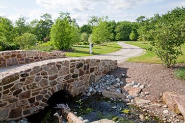 Landscaping Driveway Entrance, Culverts Ideas, Driveway Bridge, Bridge Over Creek, Driveway Culvert, Landscaping Driveway, Driveway Entrance Landscaping, Landscaping Business Cards, Farmhouse Landscape