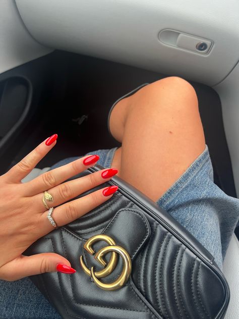 Red Nail Theory Ferrari Red Nails, Red Nail Theory, Nail Theory, Ferrari Red, Red Nail, Red Nails, Beauty Nails, Cute Nails, Ferrari