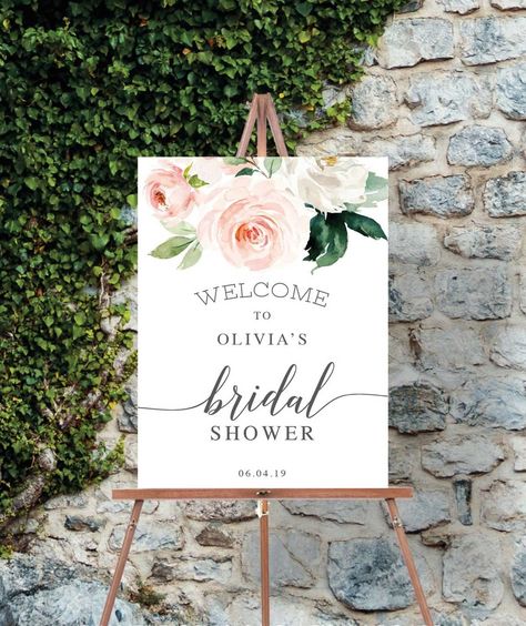 Bridal Shower Board, Bridal Brunch Decorations, Wedding Shower Signs, Brunch Decor, Wedding Signs Diy, Bridal Shower Flowers, Baby Shower Brunch, Bridal Shower Brunch, Bridal Shower Welcome Sign