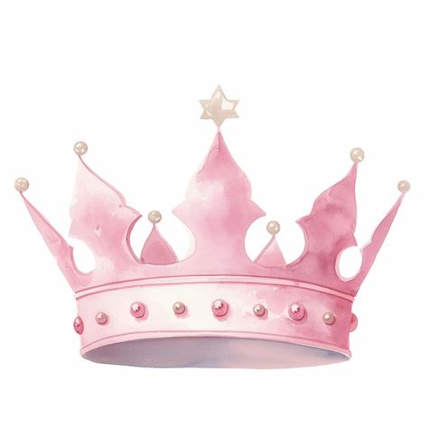 There is a pink crown with pearls on it on a white background generative ai | Premium AI-generated image Princess Crown Clipart, King Crown Pink, Crown With Transparent Background, Adjustable Pink Crown With Round Shape, Princess Crown Vector, Pastel Color Background, Christian Planner, Pink Crown, Vector Background Pattern