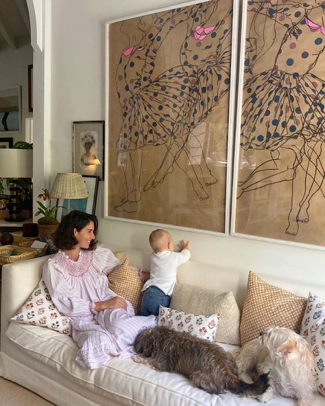 Rebecca de Ravenel on Instagram: “So lucky I am yours 💖 Wishing all the Mama’s out there a wonderful day 💐#mothersday #mylittlefamily” Family Photos Wall, I Am Yours, Photos Wall, Rebecca De Ravenel, Wall Inspiration, Nyc Apartment, Girl House, Wonderful Day, Life Design