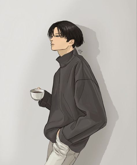 Levi Ackerman Modern Au, Levi Ackerman Modern, The Last Princess, The Good Son, Captain Levi, 강아지 그림, Attack On Titan Eren, Hottest Anime Characters, Attack On Titan Fanart