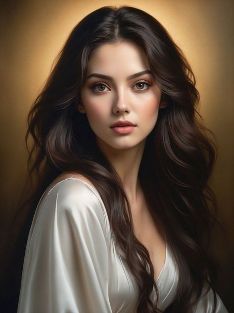 Face Shape Hairstyles, Female Character Inspiration, Foto Art, Long Hairstyles, Malbec, Character Portraits, Beauty Face, Beautiful Eyes, Pretty Face