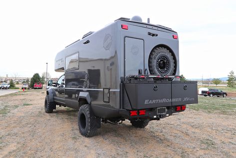 This New Rugged 4x4 Camper Is the Most Affordable We’ve Seen • Gear Patrol Ford Earthroamer, Adventure Vehicle, Earth Roamer, Outdoor Hobbies, 4x4 Camping, Going Off The Grid, Adventure Campers, Expedition Truck, Off Road Camper