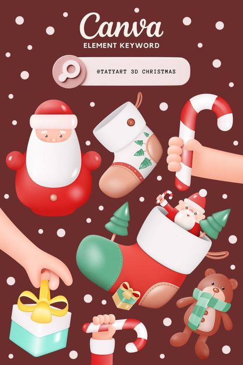 Merry Christmas Canva Element Keyword canvatu Poster Natal, Elements On Canva, Canva Inspiration, Canva Graphics, Christmas Poster Design, Canva Codes, Canva Keywords, Keyword Elements Canva, Canva Edit