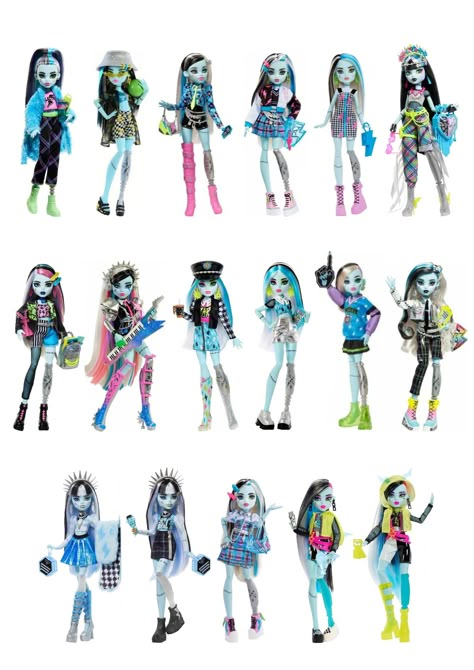 Frankie Stein Gen 3, Frankie Stein Redesign, Frankie Stein G3, Monster High Checklist, Frankie Monster High, Monster High Designs, Monster High Redesign, Rainbow Monster, Monster High Frankie Stein